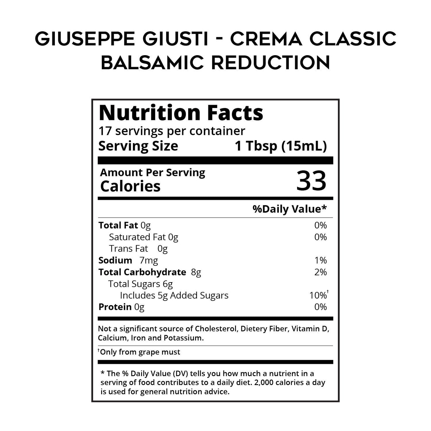 Giusti - Crema Classic Balsamic Glaze Vinegar Reduction