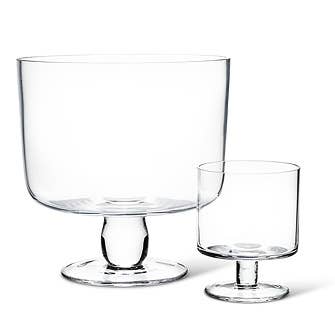 Small Pedestal Trifle Bowl, 4”