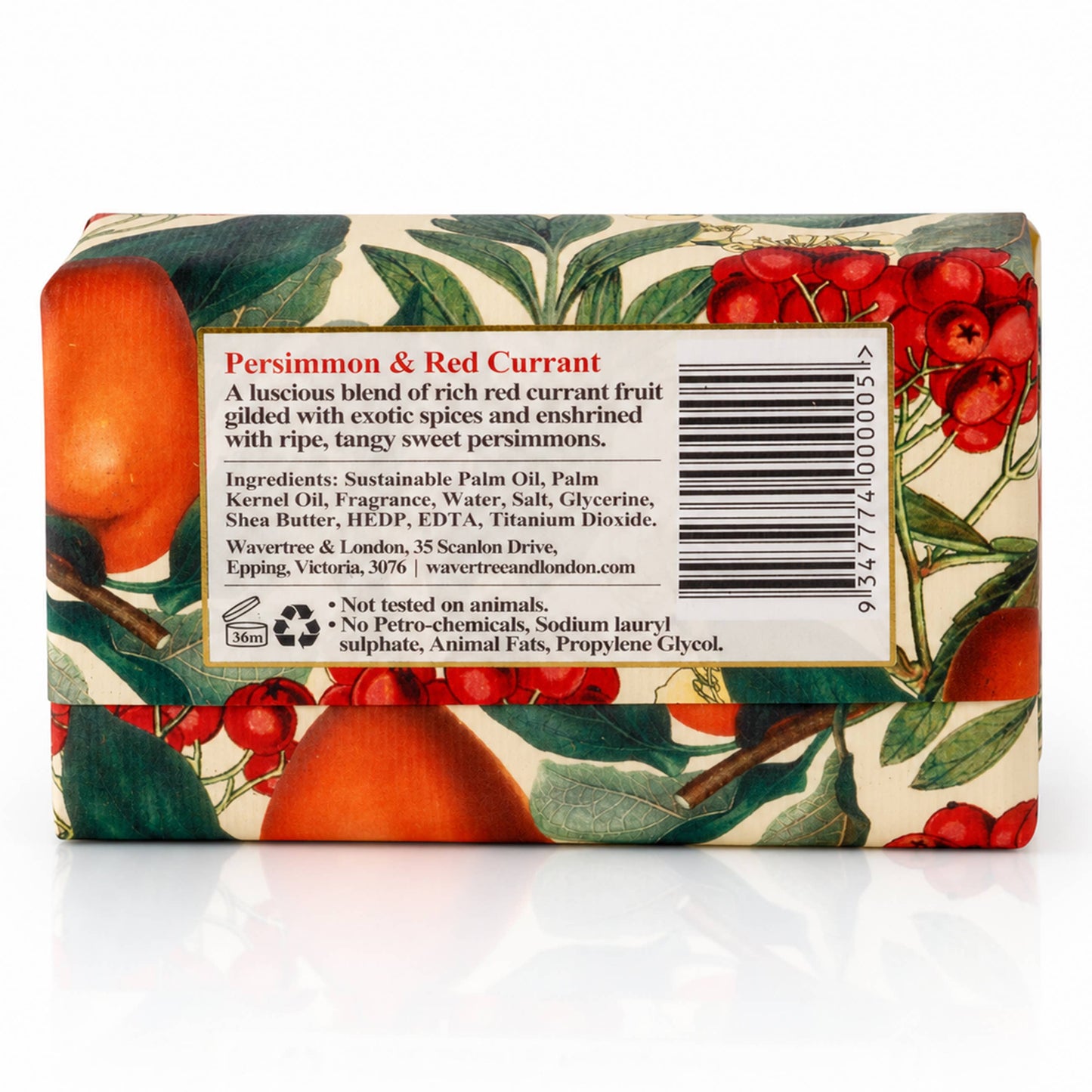 Wavertree & London Persimmon & Red Currant Soap Bar