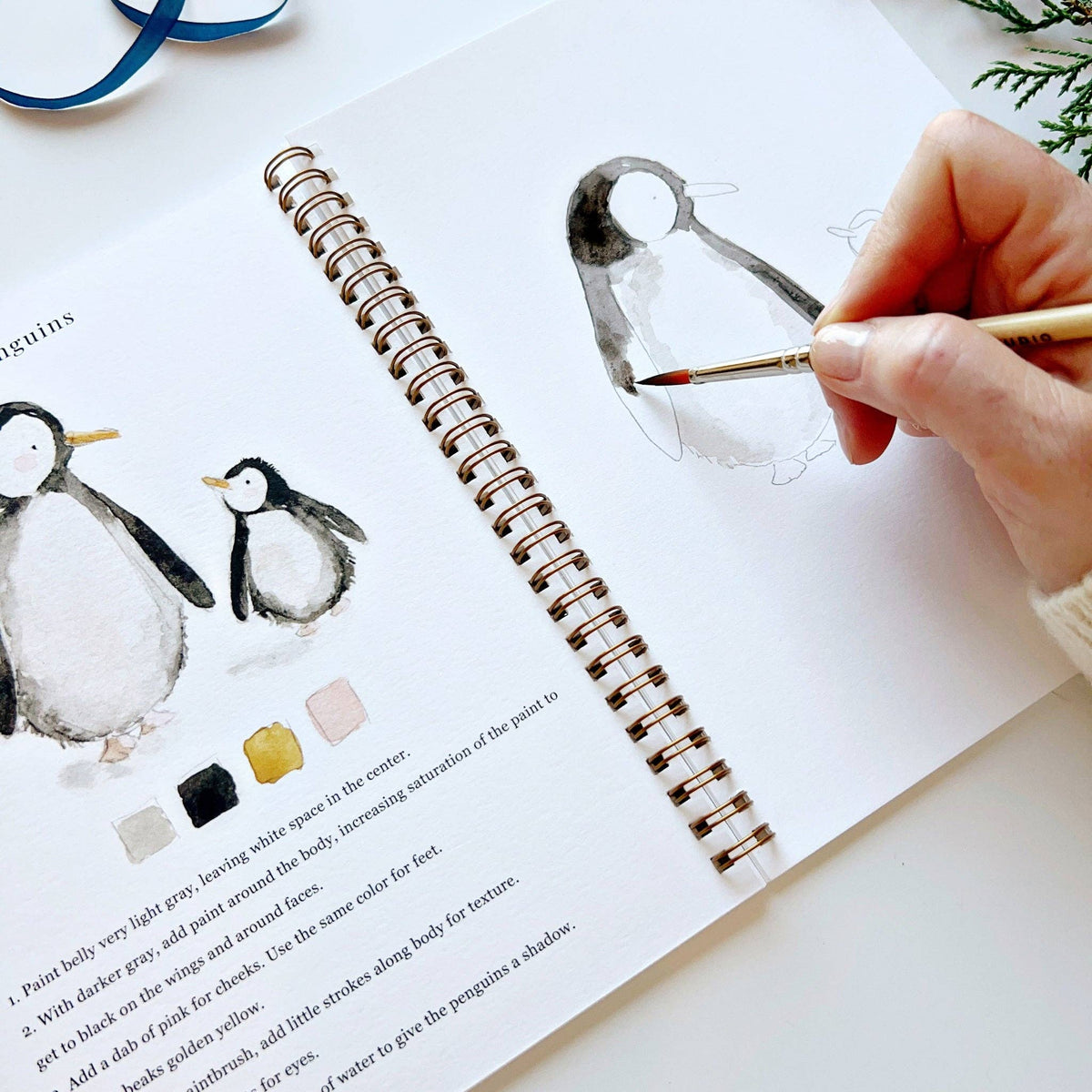 emily lex studio Winter Watercolor Workbook