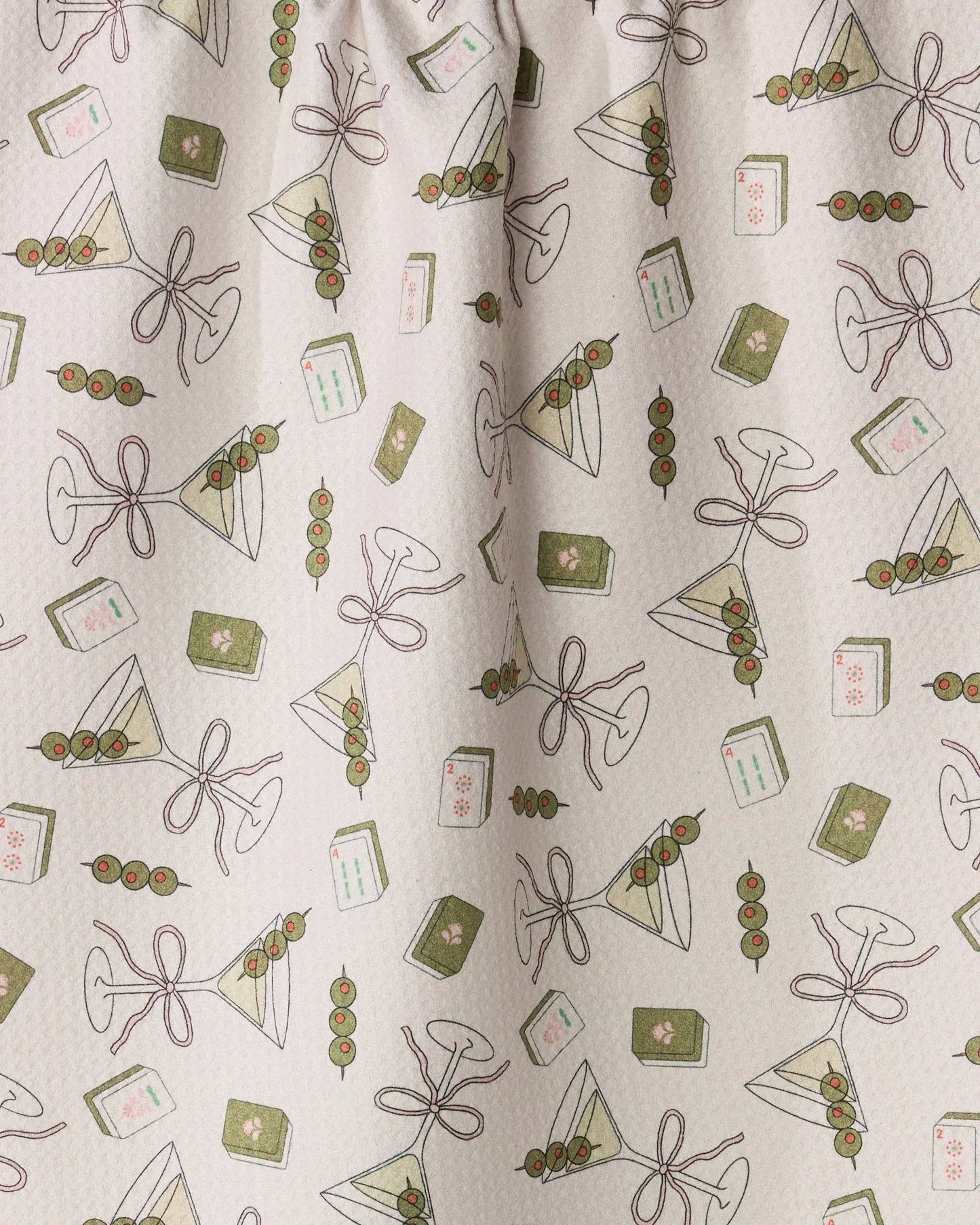 Geometry - Martini Tiles Tea Towel