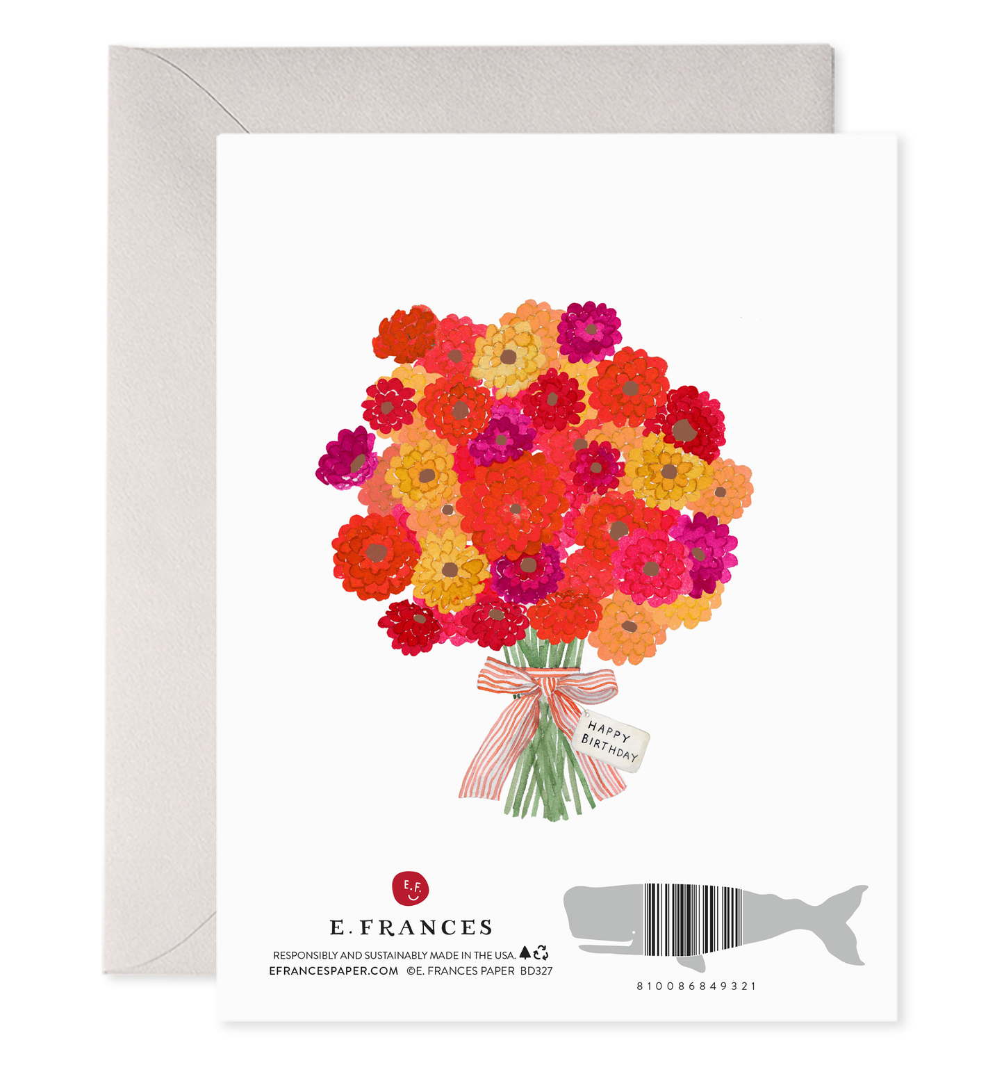 E. Frances Paper - Birthday Bouqet Greeting Card