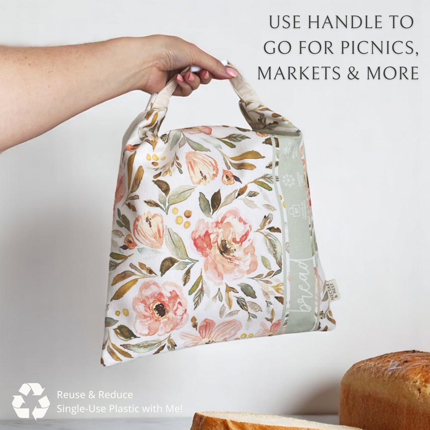 Nectar & Nest Artist Series Bread Baker Set - Sweetpea Garden