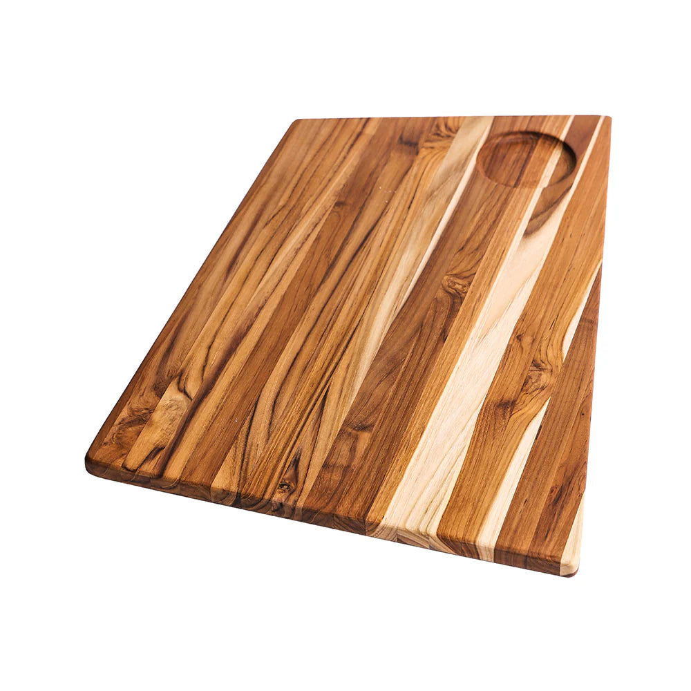 Teakhaus Geo Trapeze Cutting & Serving Board, Large