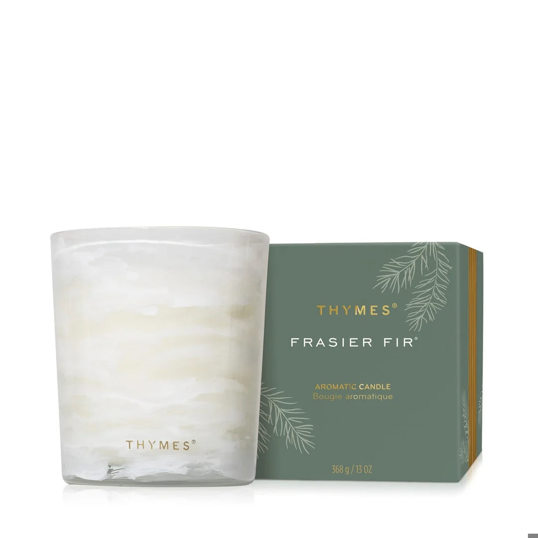 Thymes Fraiser Fir Tidings Boxed Candle