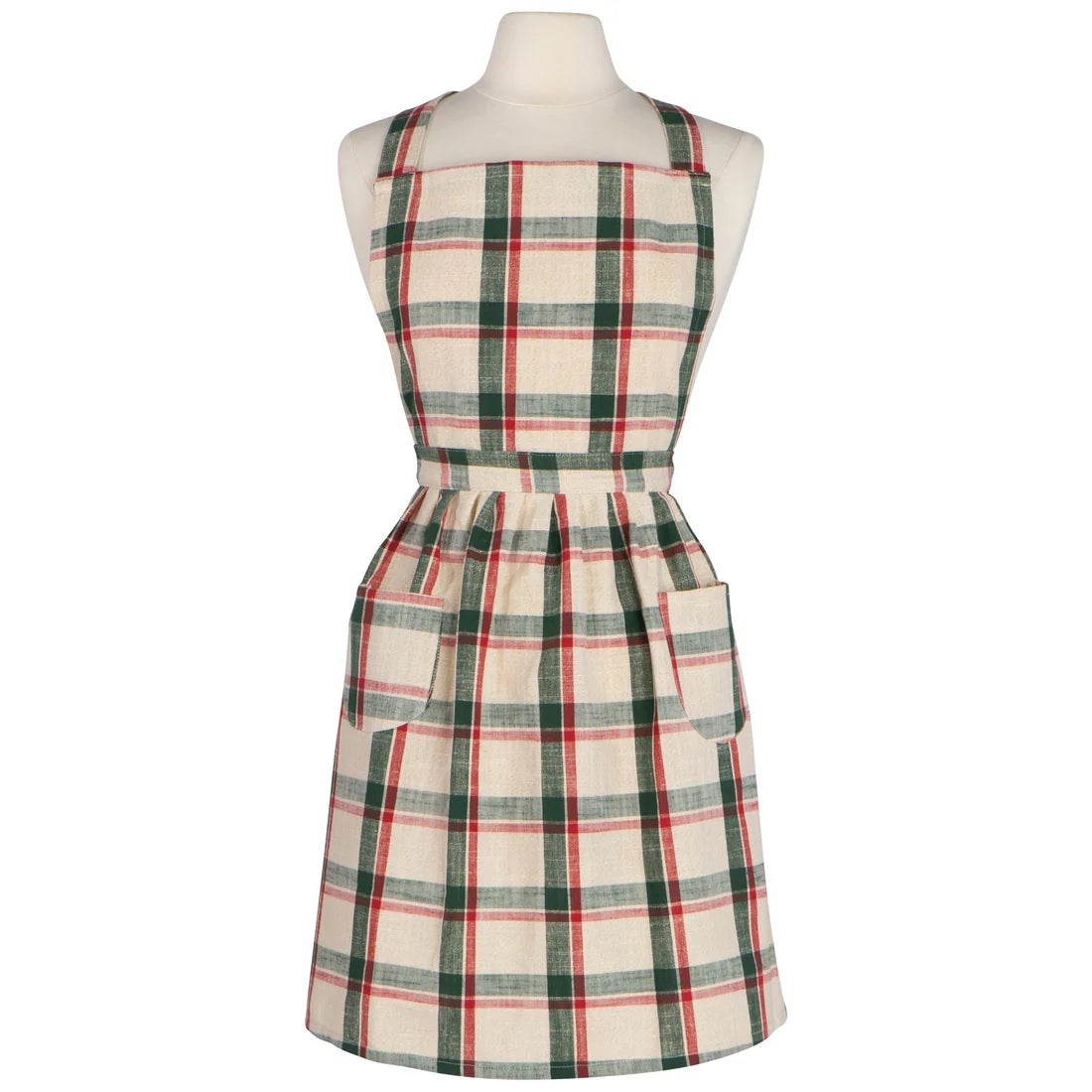 Apron Christmas Classic Noel Plaid