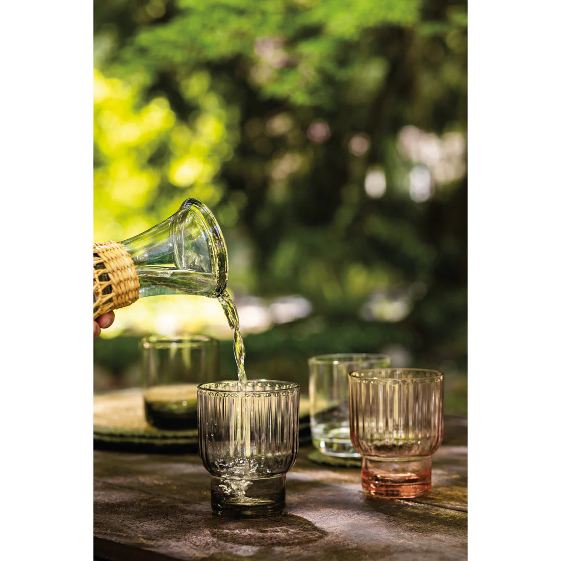 Acrylic Glassware, Verdant Green