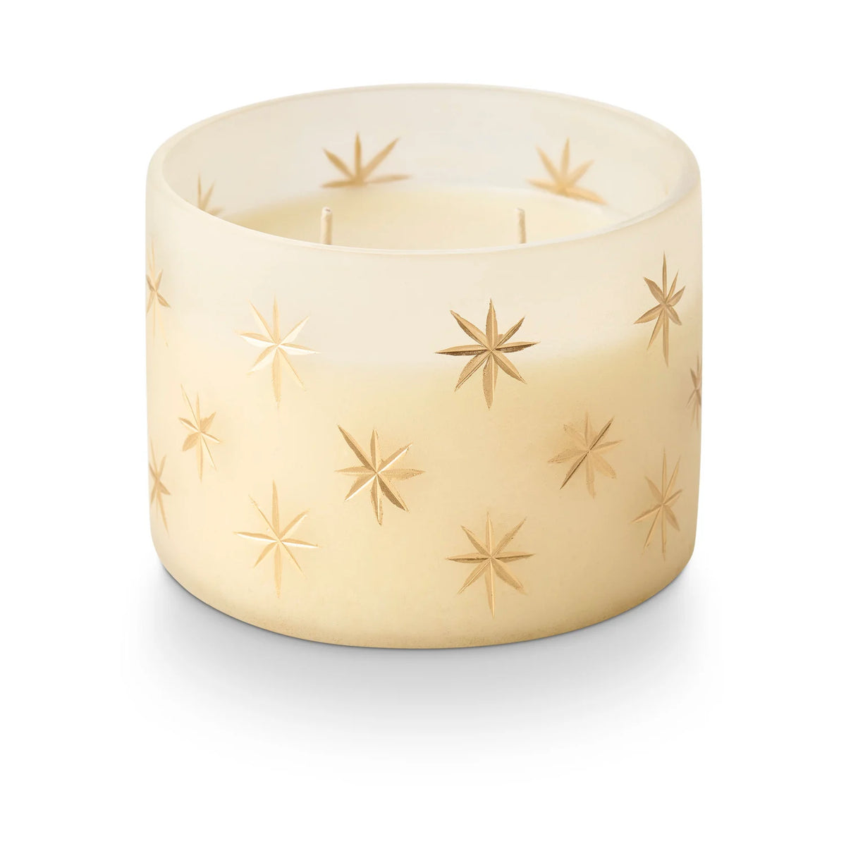 Illume Frosted Star Glass Candle