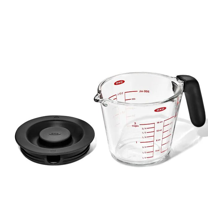OXO 2 Cup Glass Measuring Cup with Lid