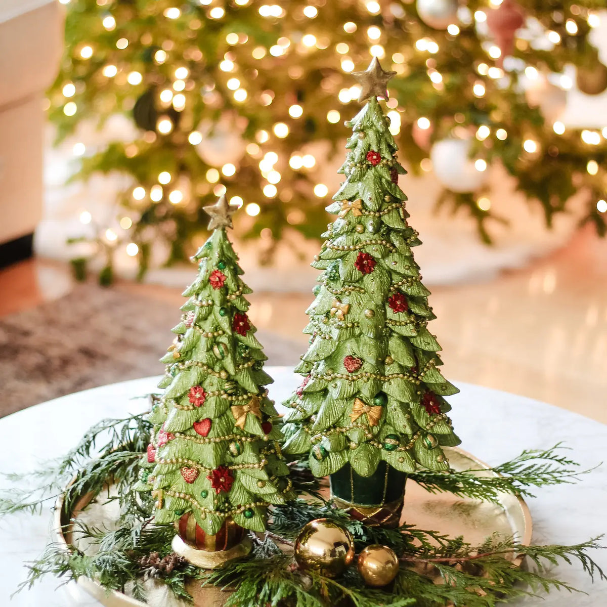 Merry Traditions 9” Cone Tree, Blooming Lime