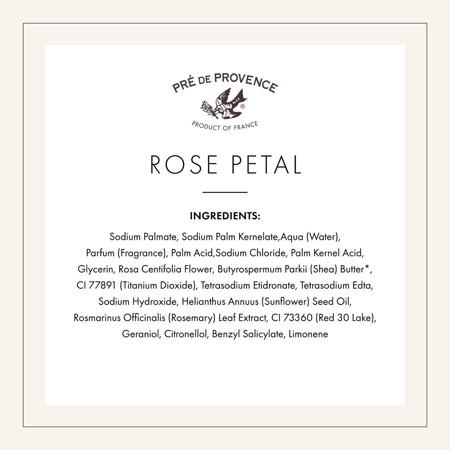 Pre de Provence Rose Petal Soap Bar, 250 g