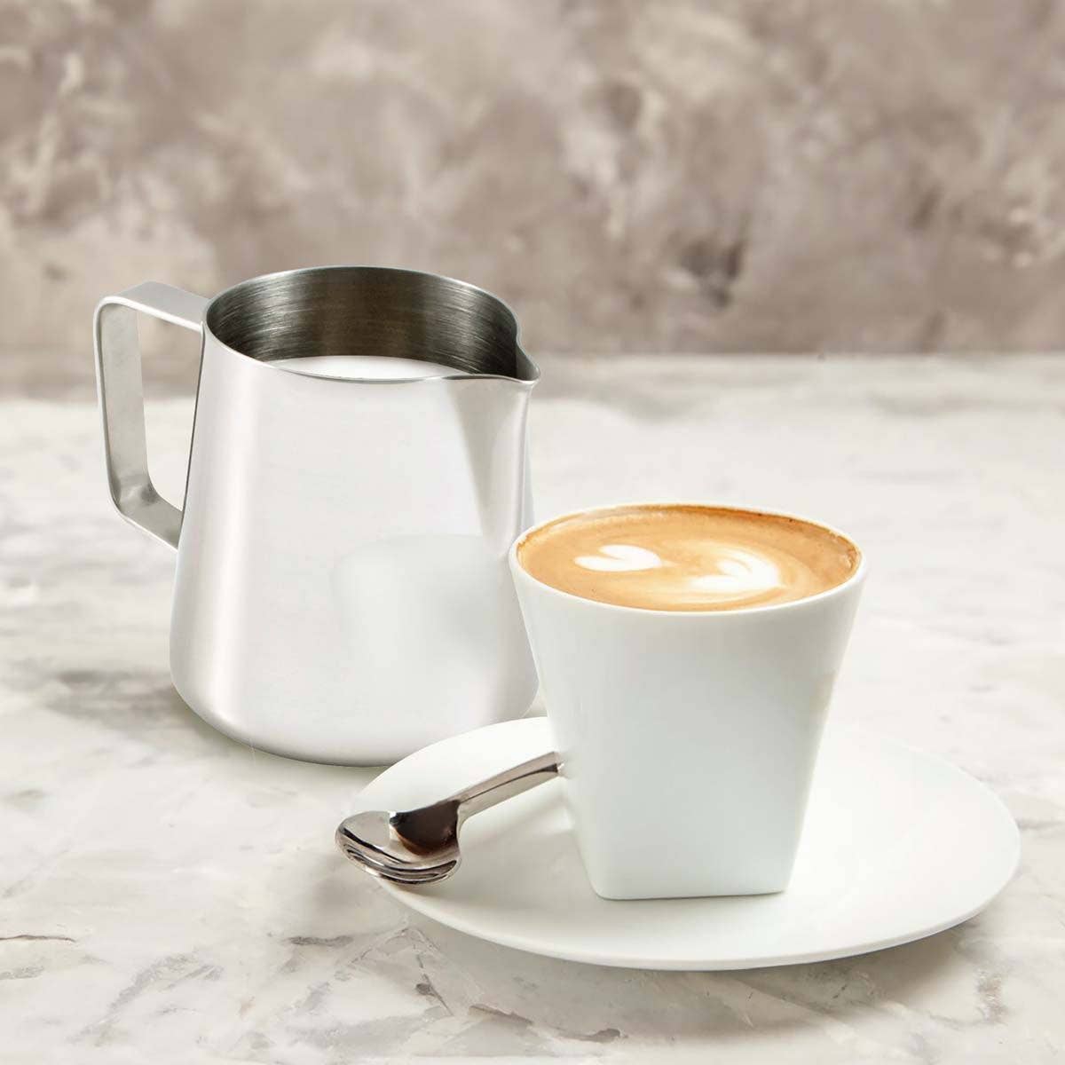 Fino Stainless Steel Frothing Pitcher, 12oz