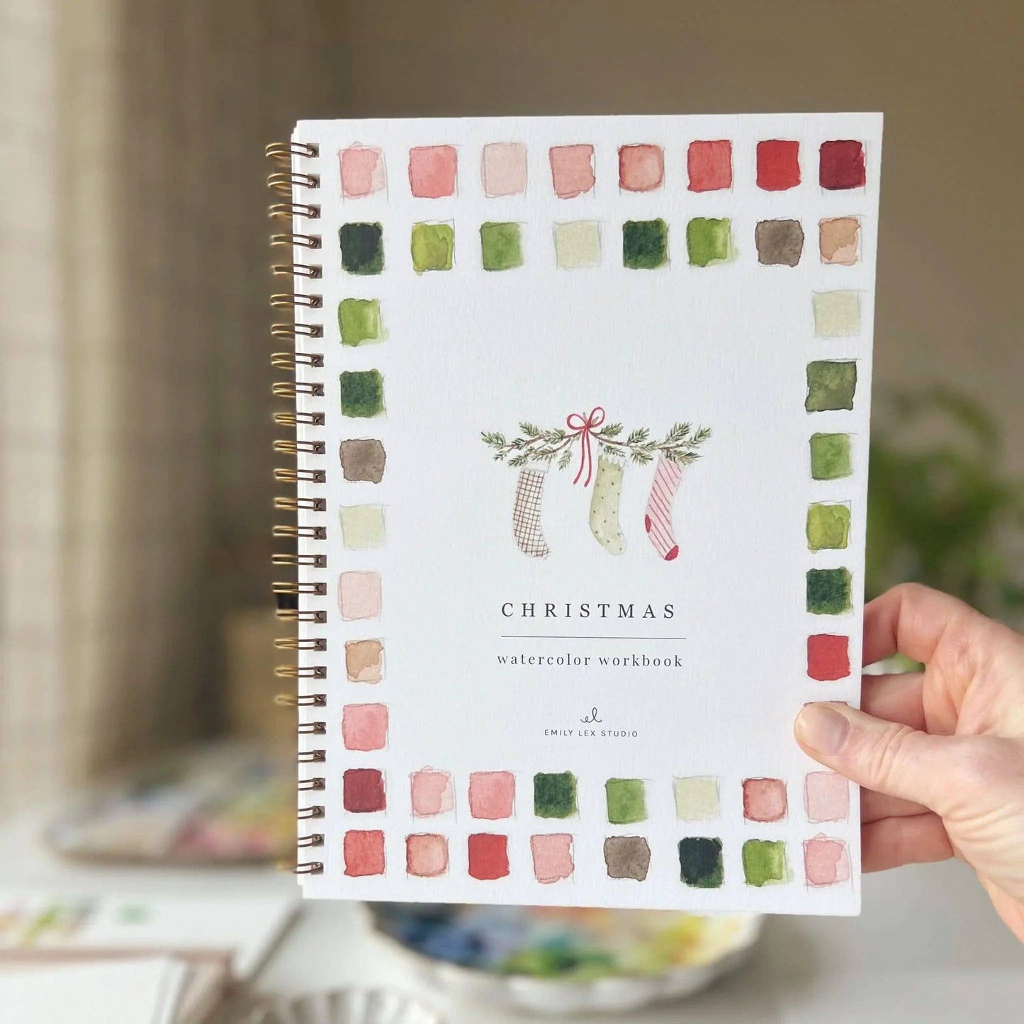 emily lex studio - Christmas watercolor workbook