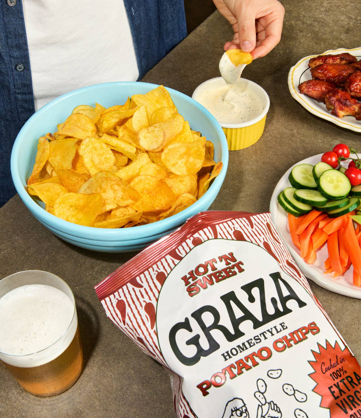 Graza - Hot 'n Sweet Potato Chips (6ct)