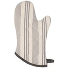 Pencil Stripe Gray Oven Mitt