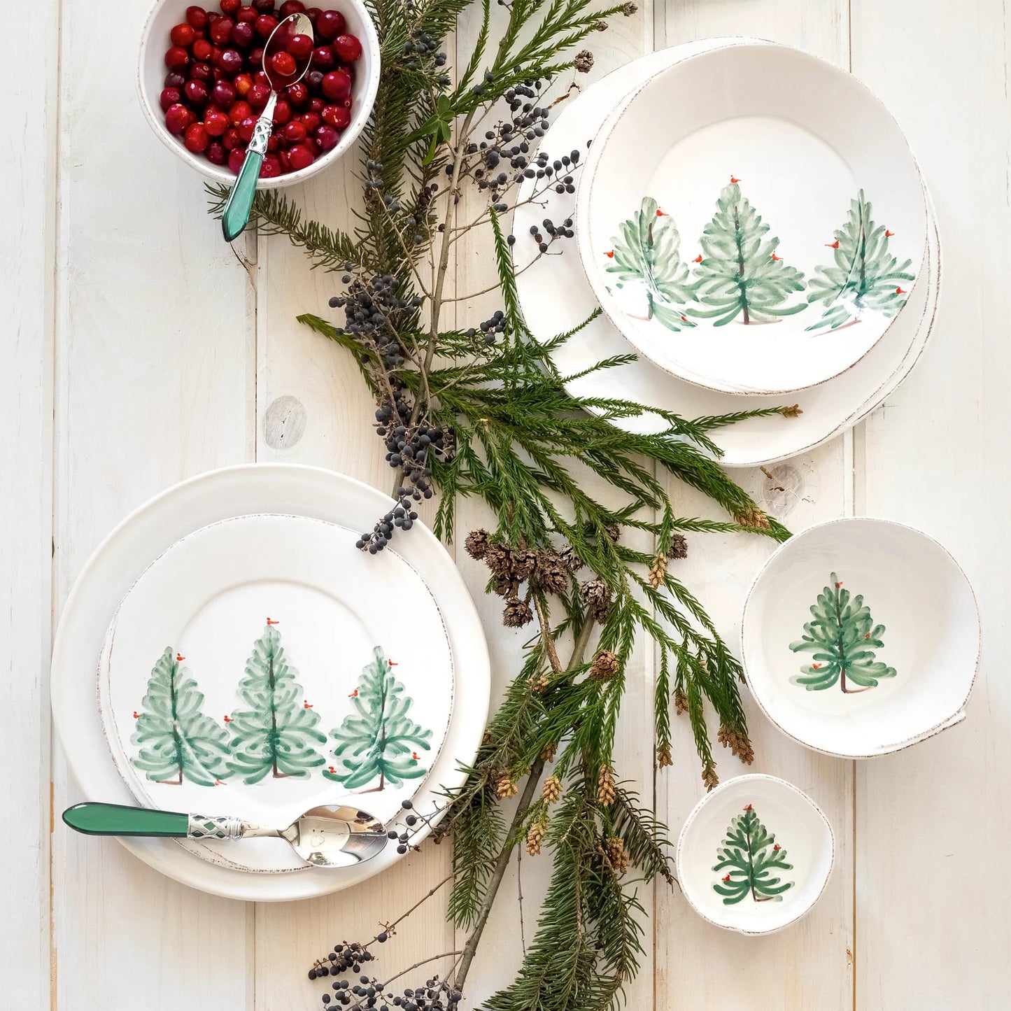 Vietri Lastra Holiday Condiment Bowl