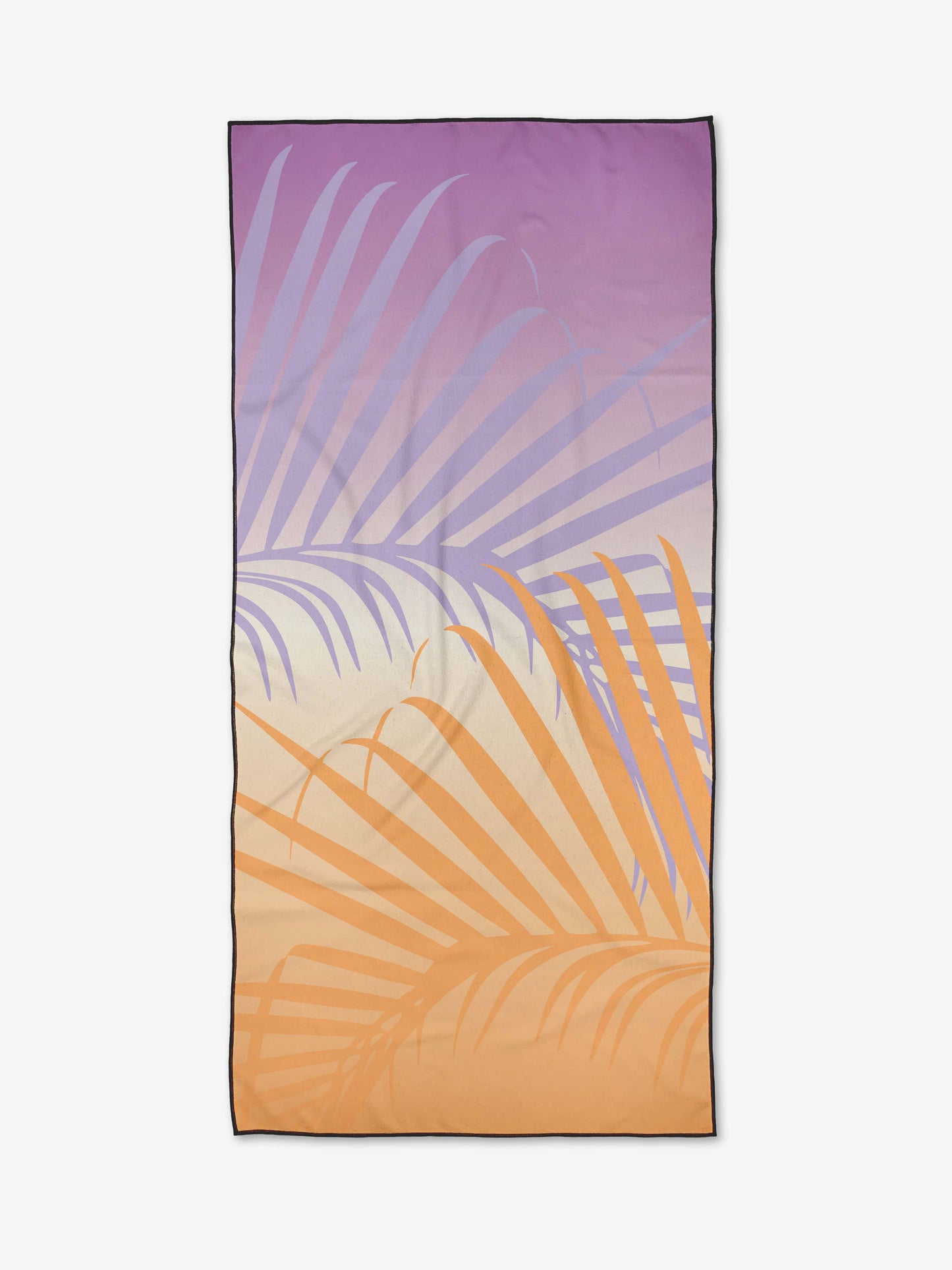 Geometry - Sunset Palm Beach Towel
