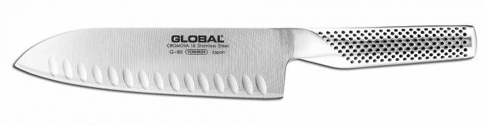 Global Classic Santoku Knife, Fluted