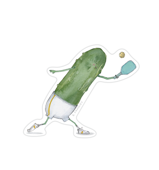 E. Frances Paper Pickleball Sticker