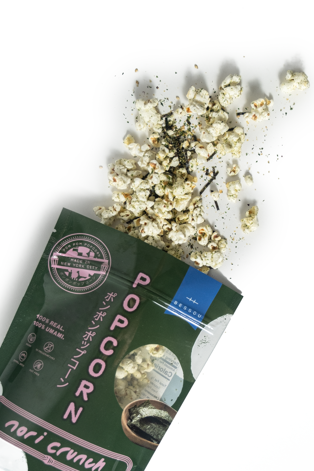 Pom Pom Popcorn by Bessou - Popcorn, Nori Crunch