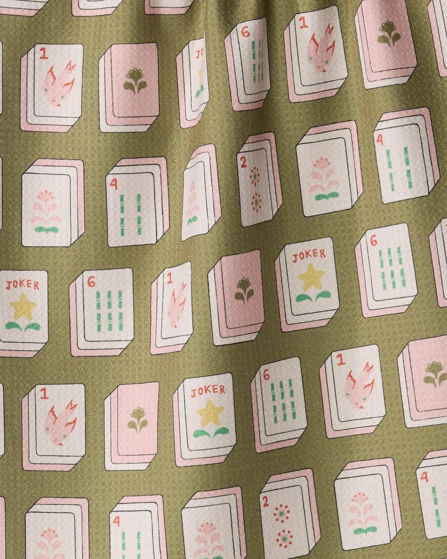 Geometry - Flower Tiles Tea Towel