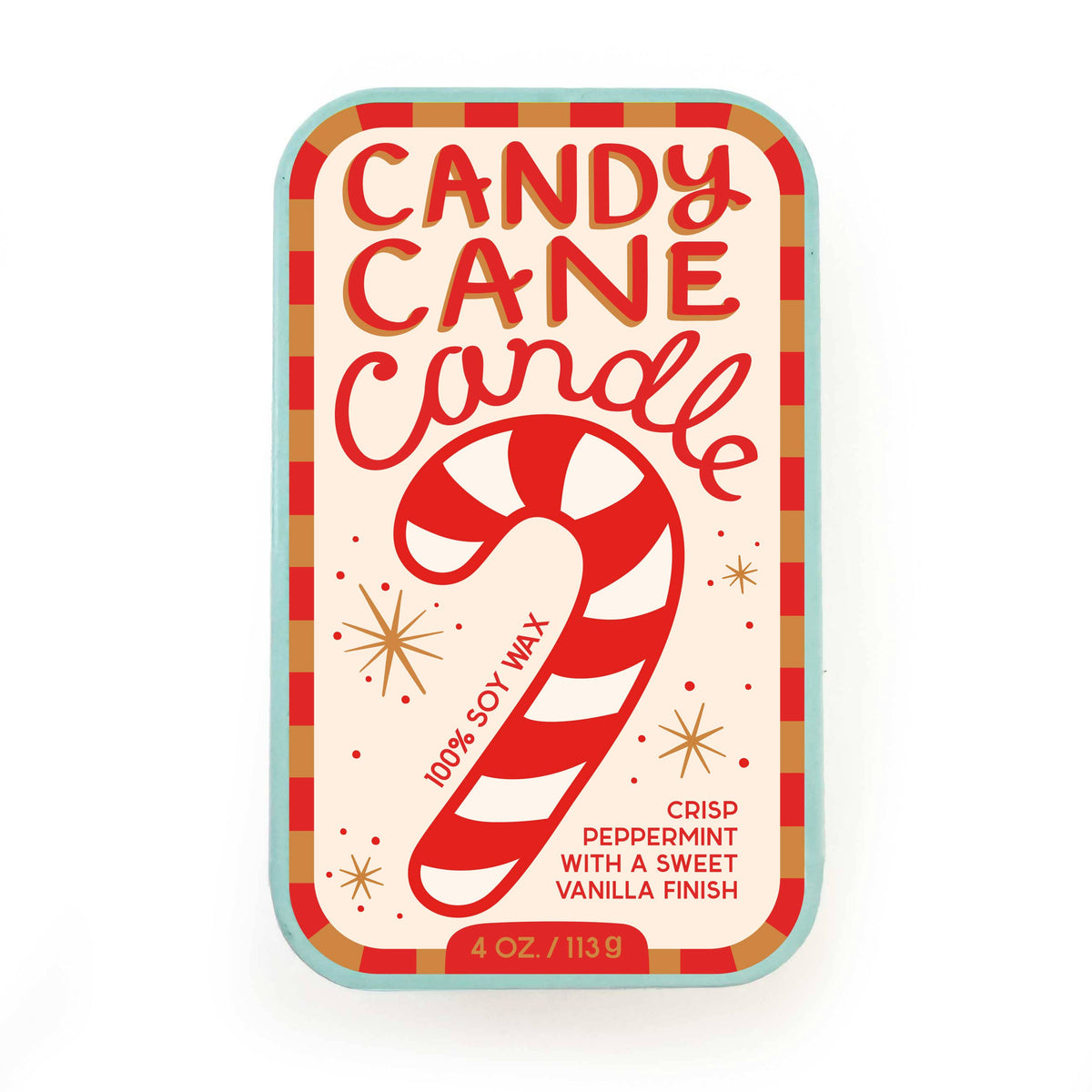 The Neighborgoods Candy Cane Candle