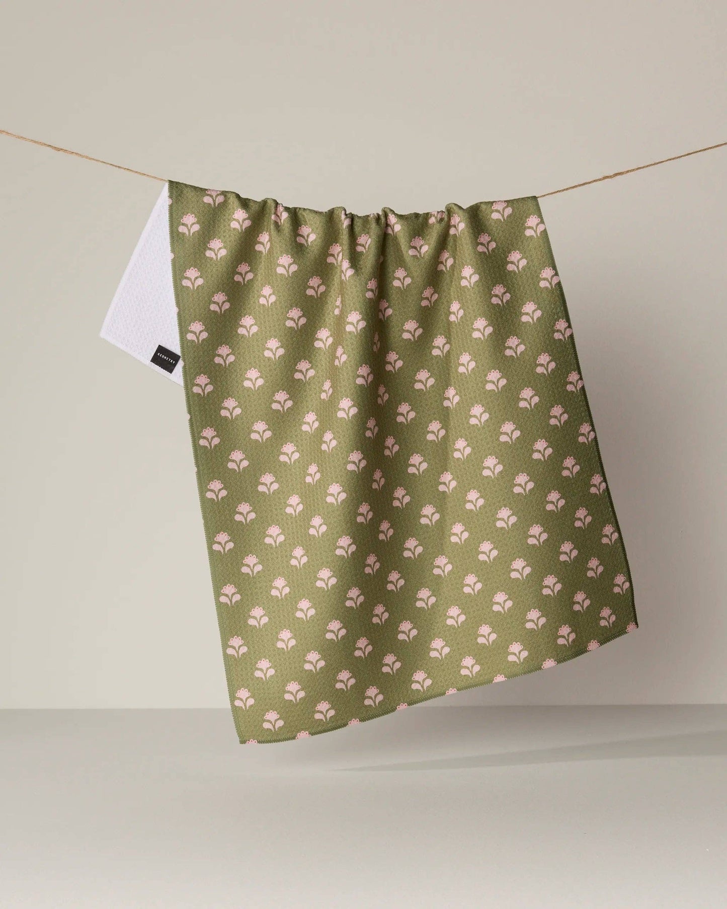 Geometry - Lucky Flowers Tea Towel