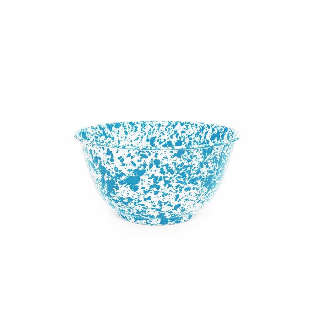Crow Canyon Home Splatter Enamelware Large Salad Bowl