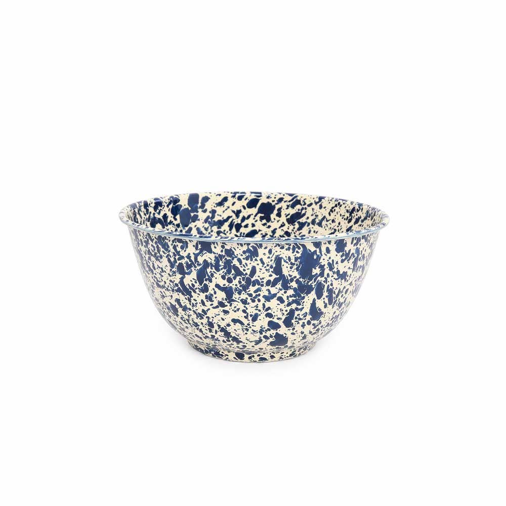 Crow Canyon Home Splatter Enamelware Large Salad Bowl