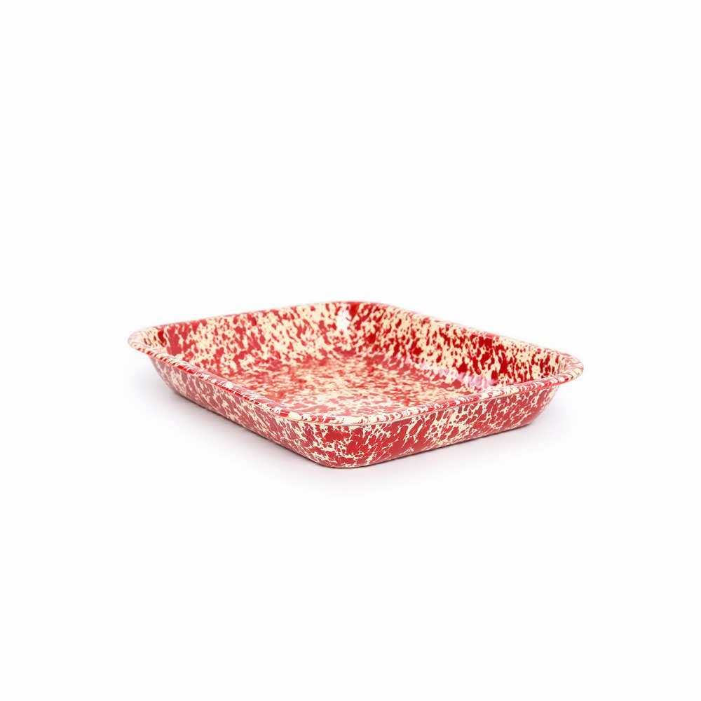 Crow Canyon Home - Splatter Enamelware Large Open Roaster