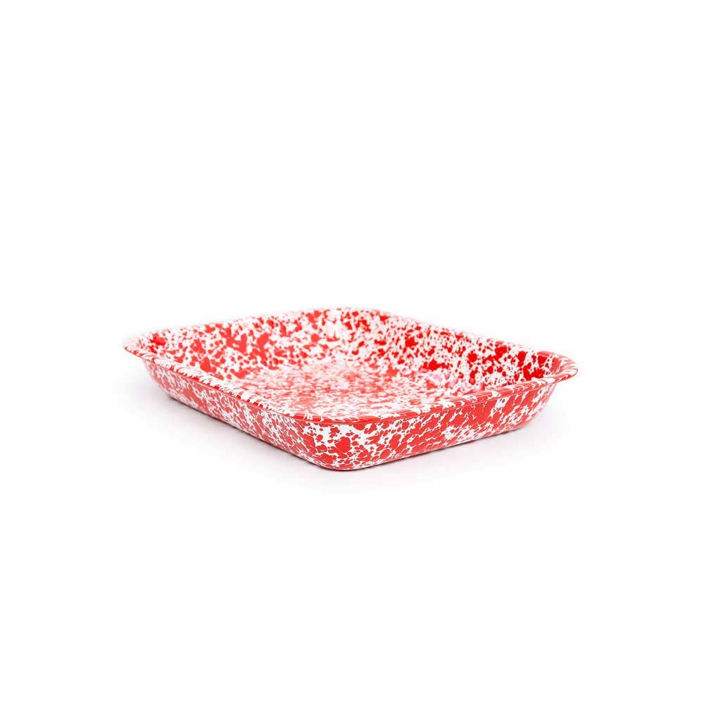 Crow Canyon Home - Splatter Enamelware Large Open Roaster
