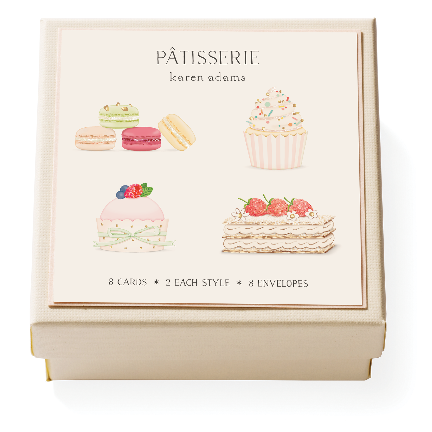 Karen Adams Designs - Vanilla Cupcake Individual Gift Enclosure