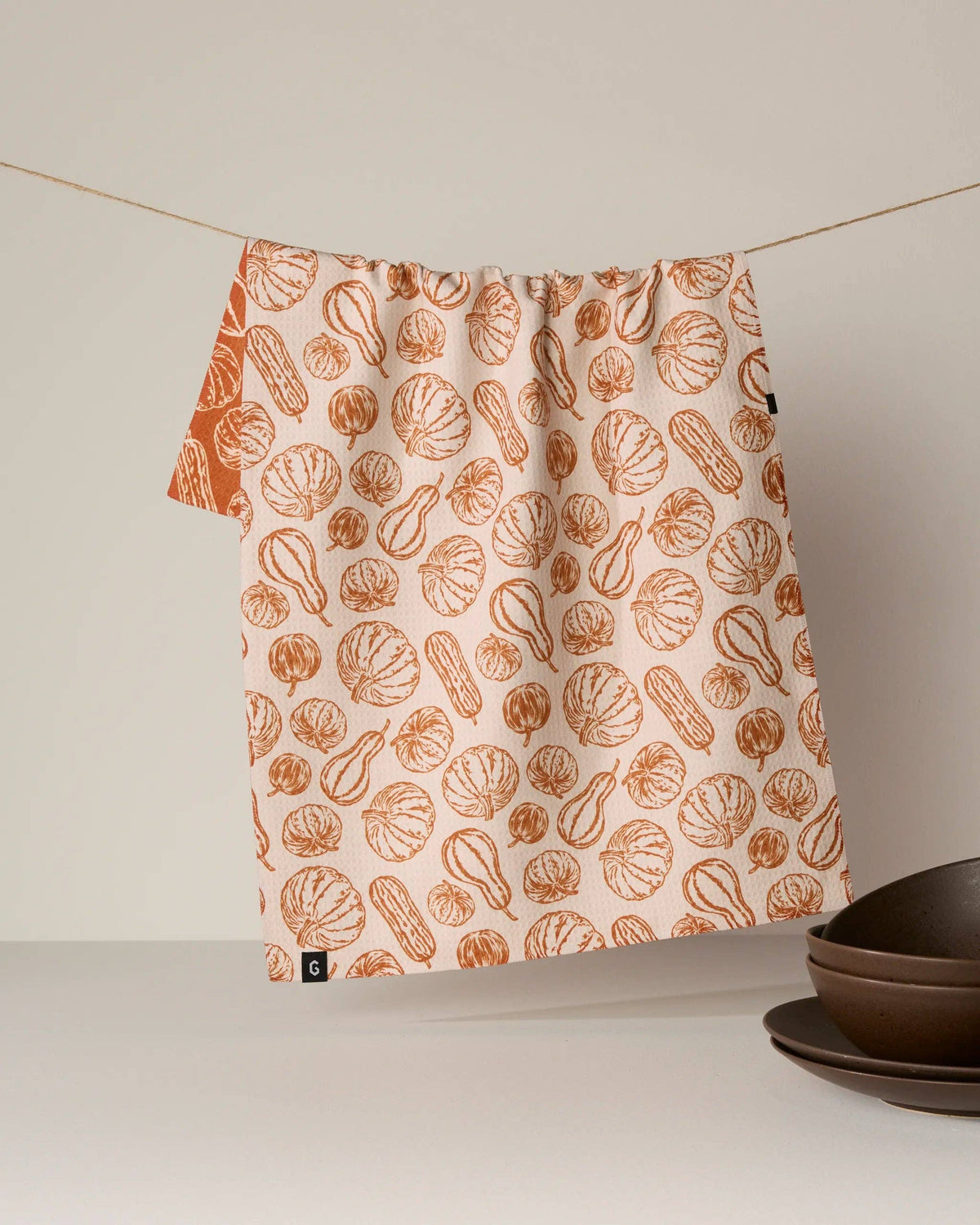 Geometry - Harvest Sketch Luxe Kitchen Towel
