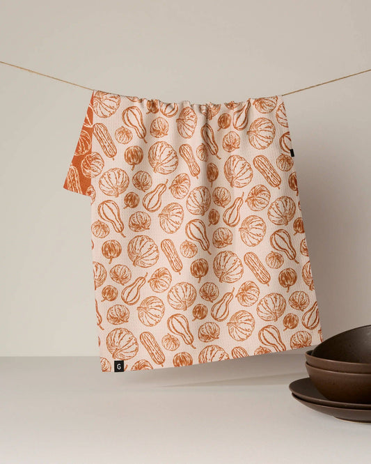 Geometry - Harvest Sketch Luxe Kitchen Towel