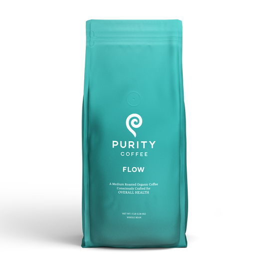Purity Coffee Organic Mold Free Flow Medium Roast Whole Bean Coffee, 5lb