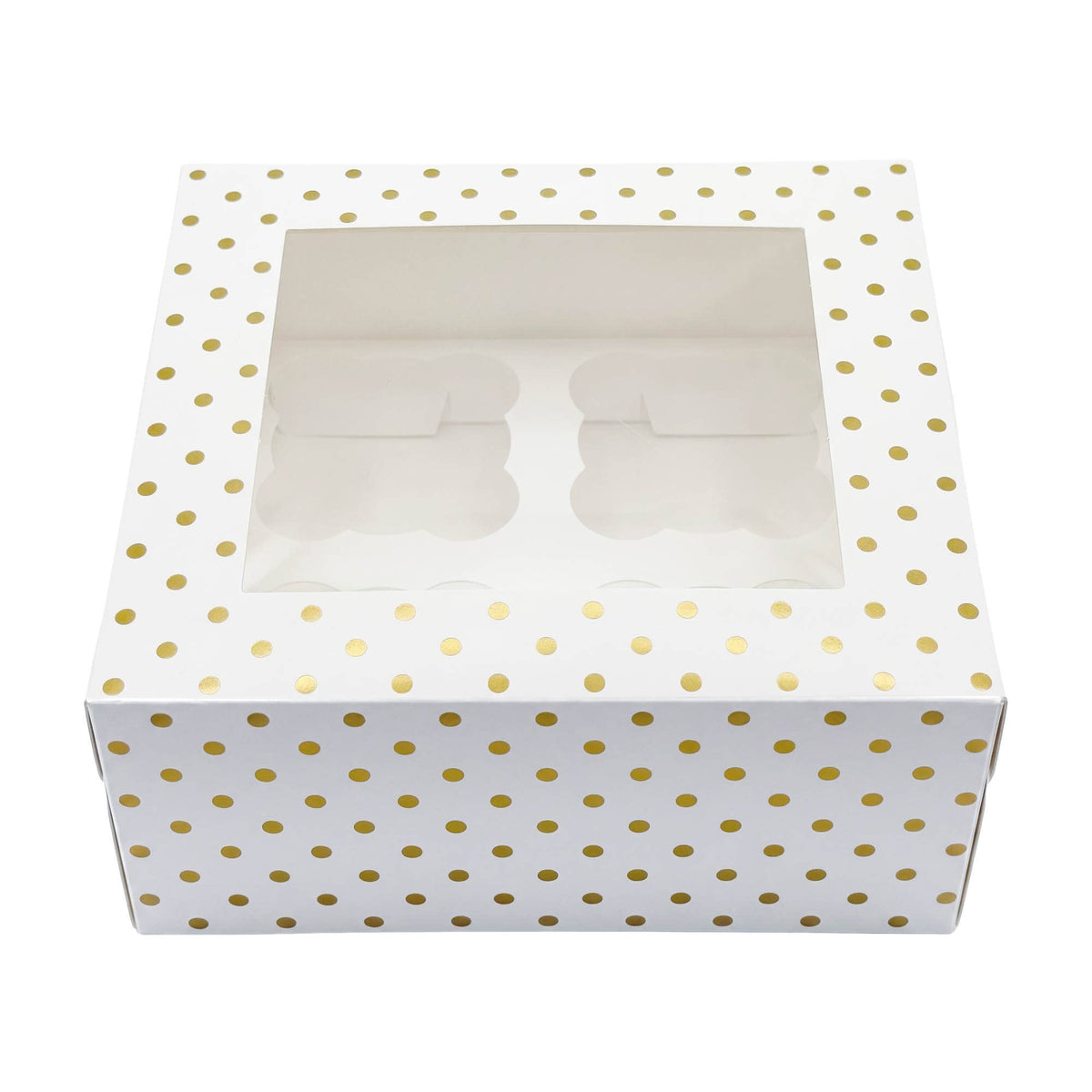 HIC - Harold Import Co. - Treat Boxes with Removable Cupcake Inserts, Set of 4