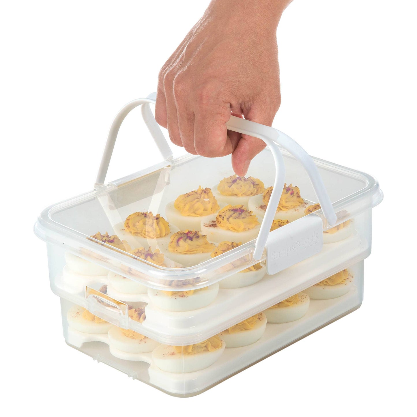 HIC - Harold Import Co. - Progressive Collapsible Deviled Egg Carrier, Holds 24 Eggs