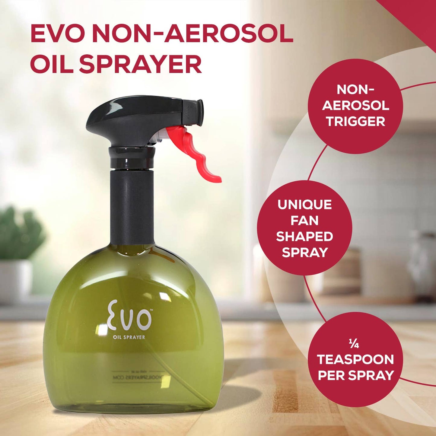 Individual Evo Oil Sprayer Bottle, 8oz