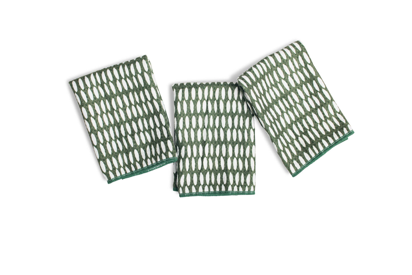 Once Again Home Co. - Mighty Minis Towel Set - Beans in Evergreen (set of 3)