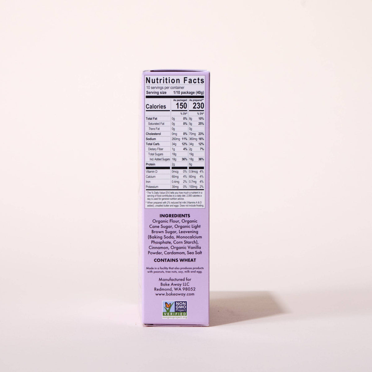 BAKE AWAY - Seattle Chai Cardamom Cake Mix | (1) Case = (8) ind. boxes