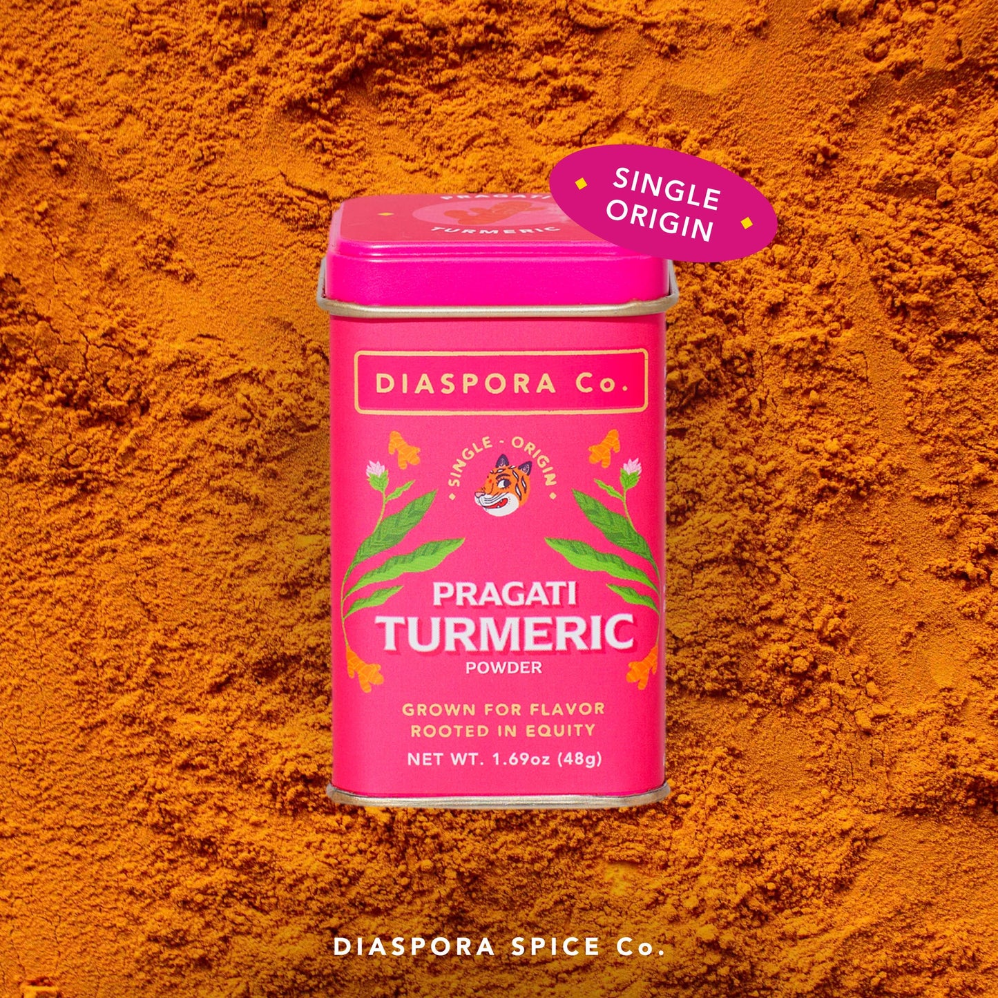 Diaspora Spice Pragati Turmeric Powder, Single-Origin Spice