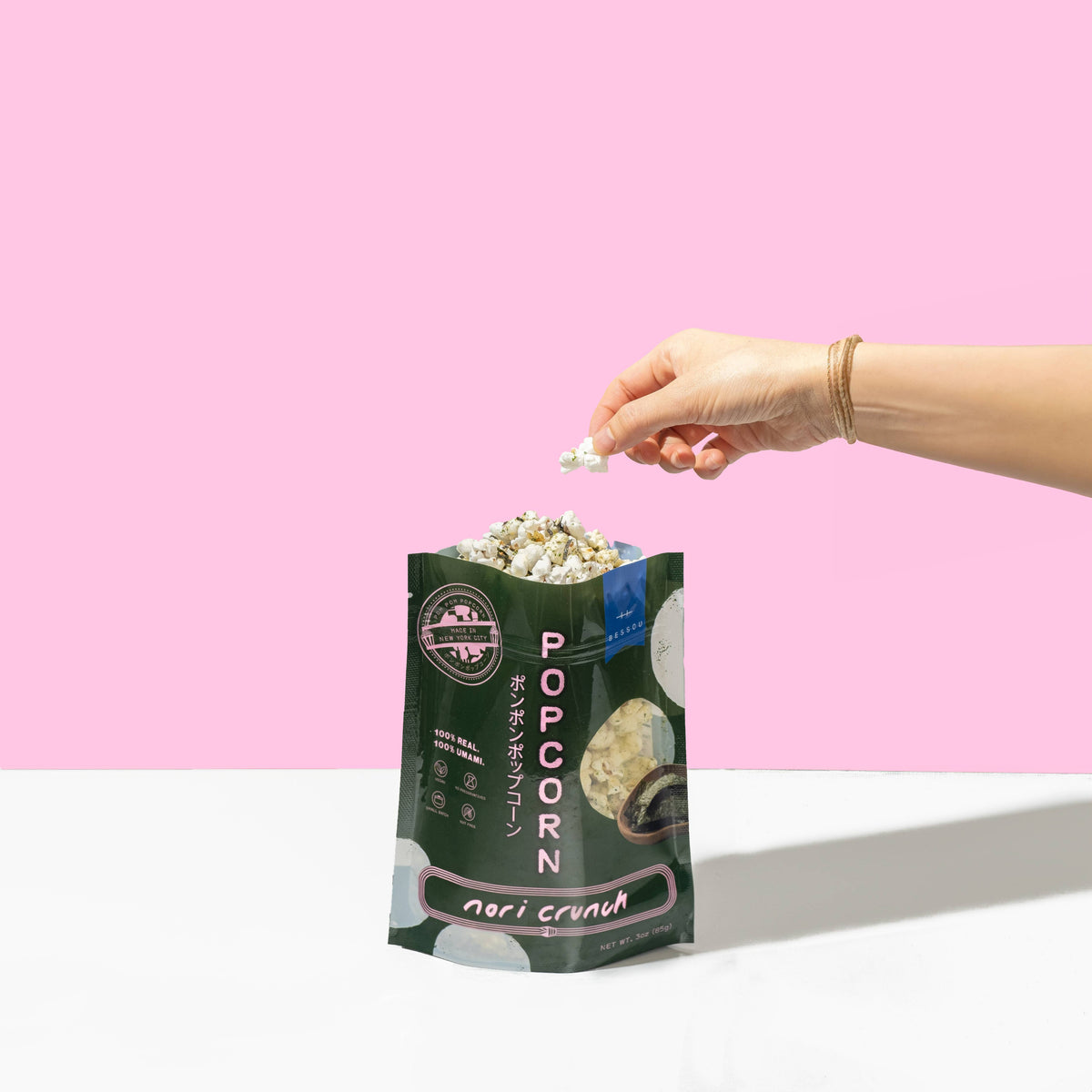 Pom Pom Popcorn by Bessou - Popcorn, Nori Crunch