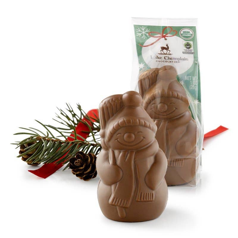 Lake Champlain Chocolates Milk Organic Placesetting Snowman