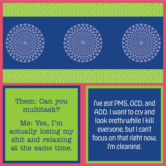 PMS OCD Cocktail Napkin