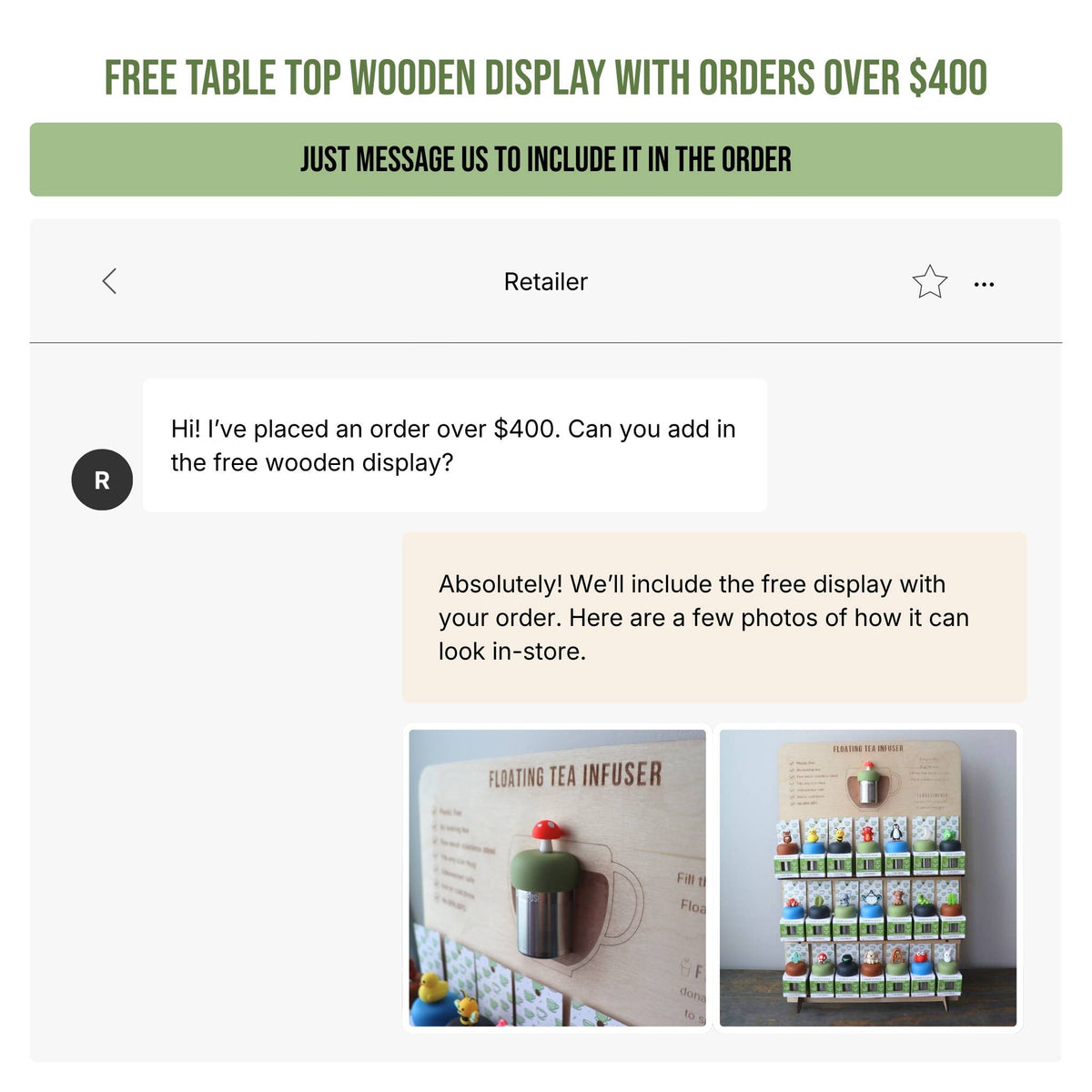 Float2infuse Tea Infuser - Hummingbird | Floating Tea Infuser | Green Base | Blue Bird