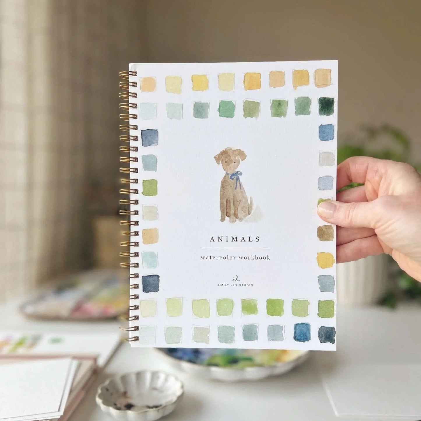 emily lex studio - Animals watercolor workbook