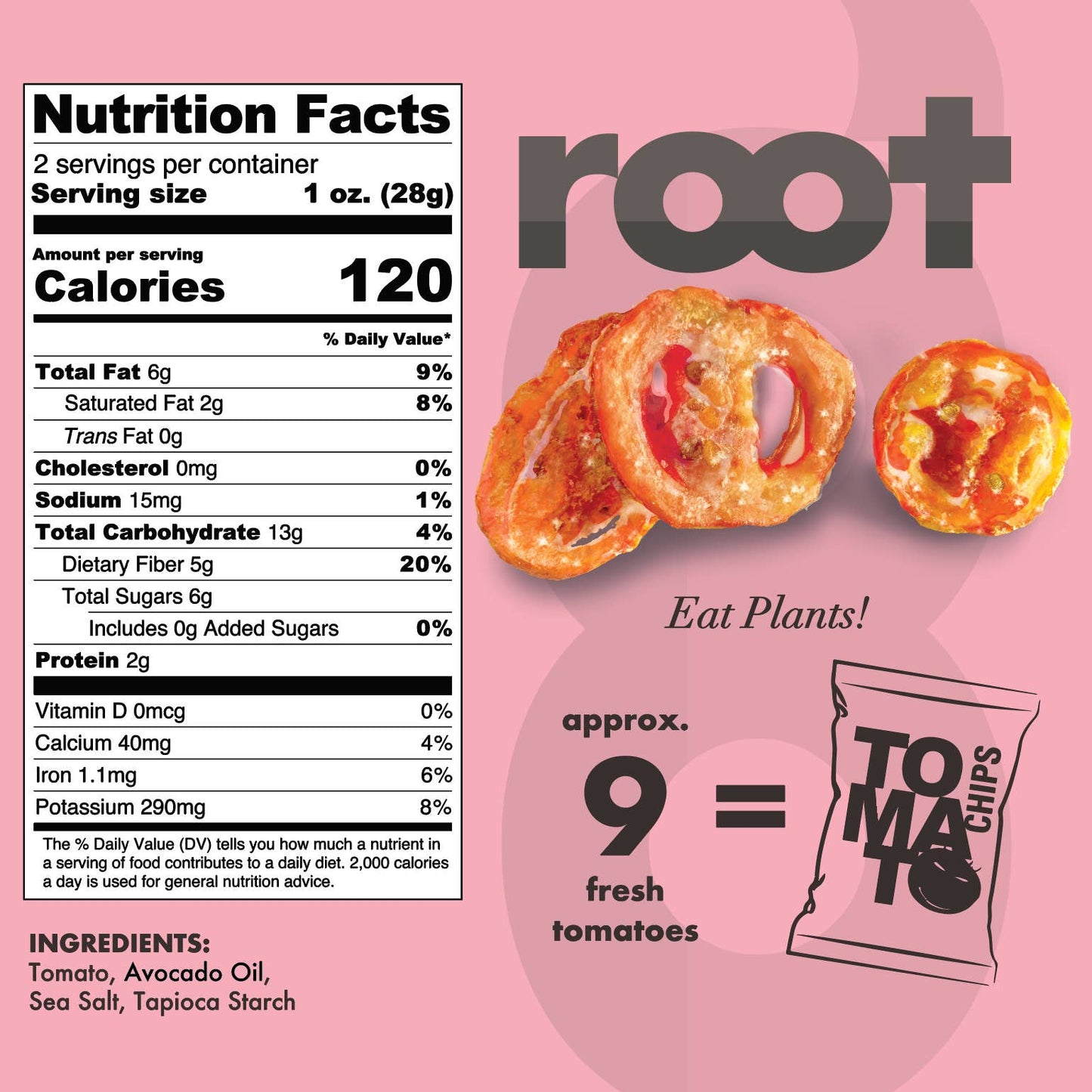 Root Foods Tomato Chips
