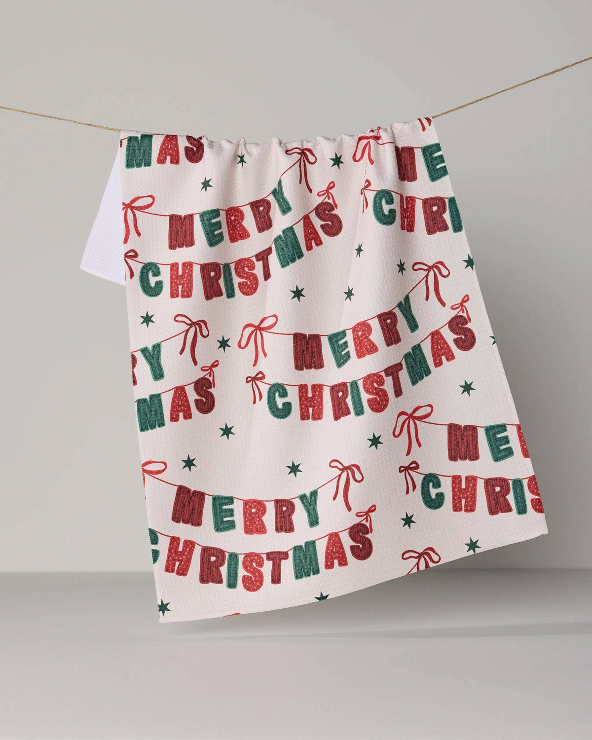 Geometry - Christmas Banner Tea Towel