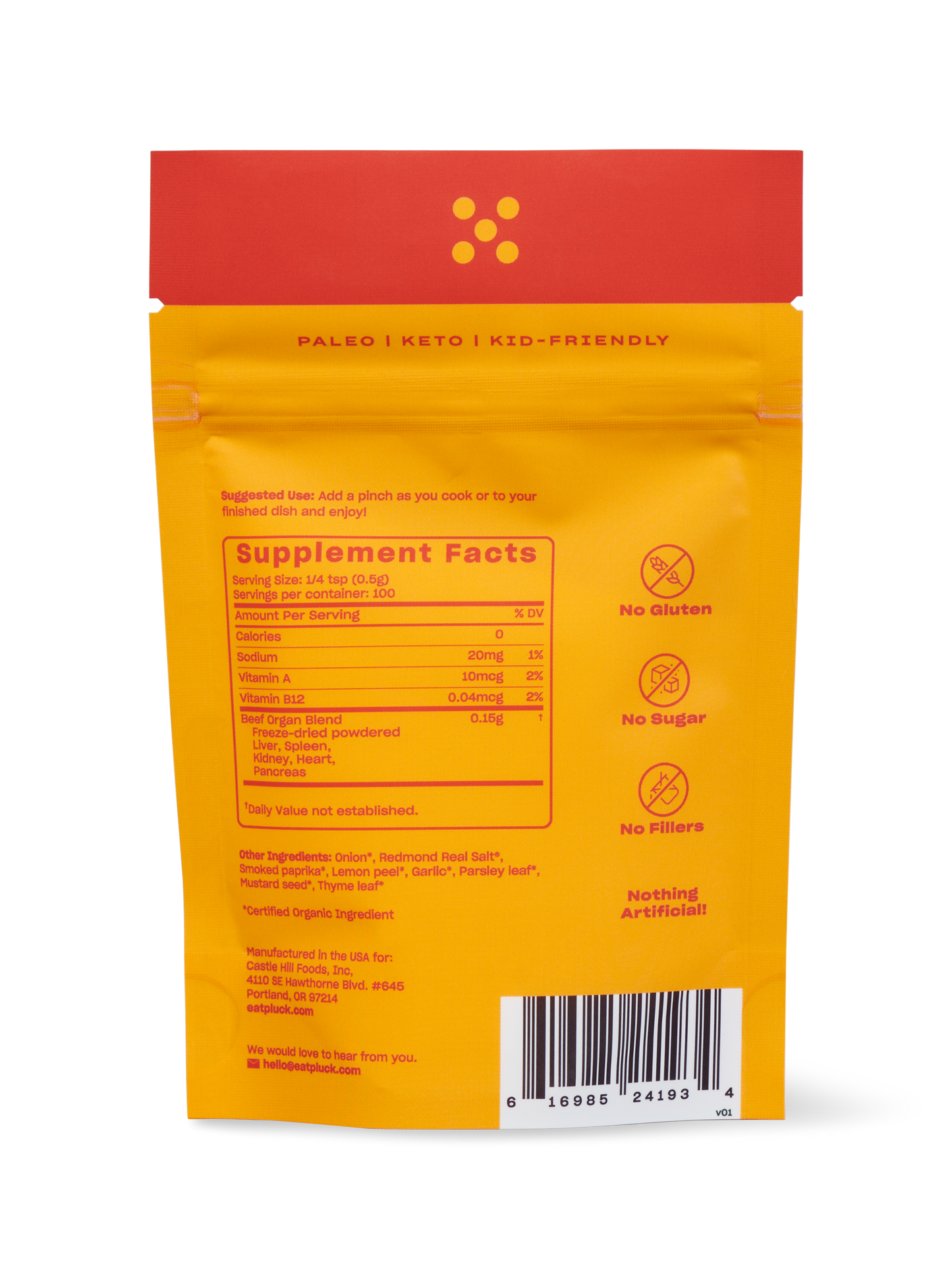 Pluck All-Purpose Organ-Based Seasoning