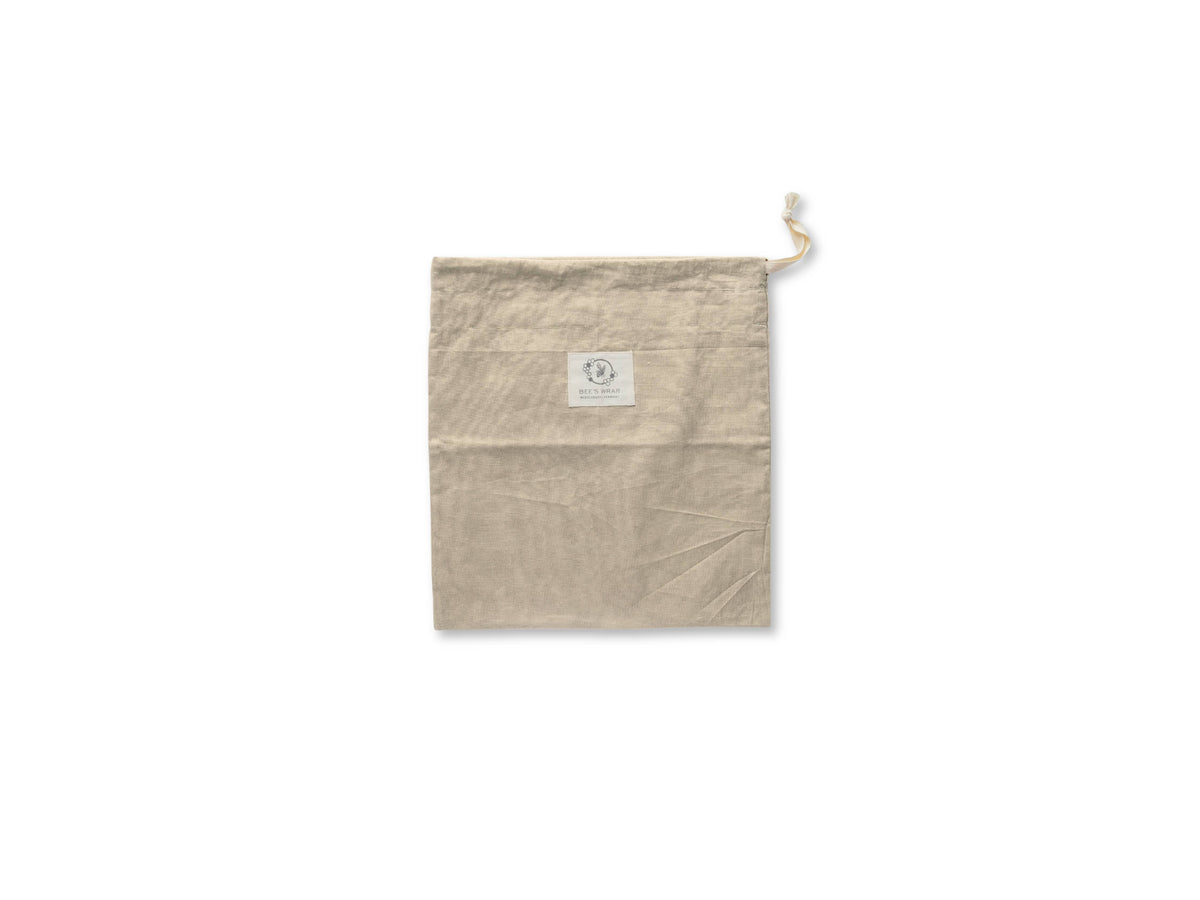 Bee's Wrap Reusable Beeswax Lined Artisan Bread Bag - Natural
